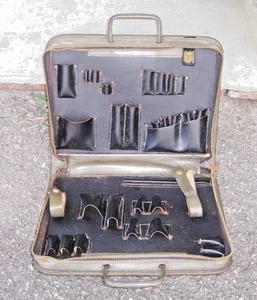 Vintage CH Ellis Leather Tool Case USA Made - Picture 1 of 3