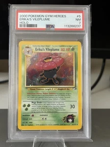 2000 Pokemon Gym Heroes Erika’s Vileplume Holo #5 PSA 7 - Bild 1 von 2