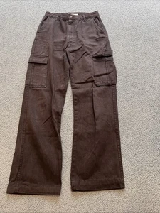 Baggy Jeans Cargohose schwarz Stradivarius Gr 36 Stoffhose Mädchen Damen - Bild 1 von 3