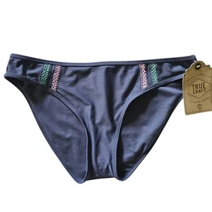 Neu mit Etikett True Craft Bikini Badehose Badeanzug BLAU TÜRKIS PINK gehäkelt Größe L Strand - Bild 1 von 5