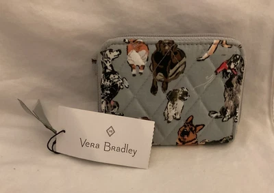BNWTS Vera Bradley RFID Petite Zip-Around Wallet Dog Show - Image 1 of 3