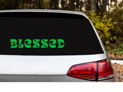 Blessed Bumper Window Car Truck Outdoor Decal Sticker - Image 1 of 4
