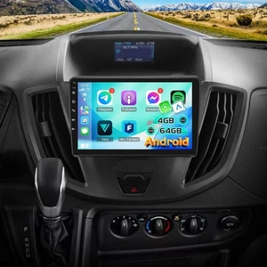 EKAT Ford Transit 2015-2019 9in Android Car Stereo 4GB+64GB CarPlay Android Auto - Picture 1 of 9