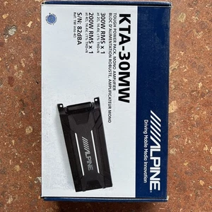 Amplificador de coche Alpine KTA-30MW mono 300 vatios RMS resistente a la intemperie resistente caja abierta - Imagen 1 de 2