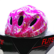 FLITE Girls Pink Flowers Bike Kids Helmet 48-52cm, AS/NZS 2063;2008 compliant 