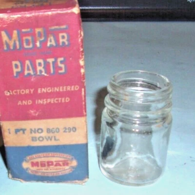 Chrysler/Desoto/Dodge/Plymouth 1940-42 filtro de combustible cuenco de vidrio Foto 1 de 2