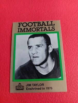 1985-88 Football Immortals #113 Jim Taylor Green Bay Packers Card - Image 1 of 2