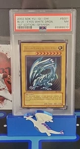 Yugioh! Blue-Eyes White Dragon 1st Ed Spanish PSA 7 - Picture 1 of 1