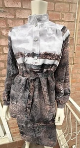 Traje Emmanuel Ungaro De Colección 1980 Lana A Juego Falda Superior Italia Talla 10 M - Imagen 1 de 24