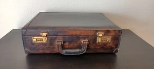 Vintage Suitcase Leather Renwick Canadian Belting - Picture 1 of 21