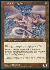 [1x] Teeka's Dragon - Slight Play, English - Mirage MTG Magic