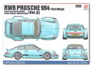 Hobby Design 1/24 RWB Porsche 964 Till Wing Ver.A Full Detail Kit Harz - Bild 1 von 8