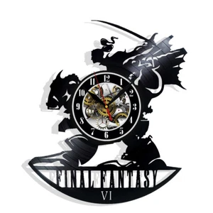 Final Fantasy Vinyl Wall Clock Records Decor Gift Birthday Holiday Home Decor - Picture 1 of 5