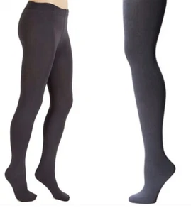 Plüsch Revolve extra weiche Vollfuß Fleece gefütterte Strumpfhose grau Größe Large Damen NEU - Bild 1 von 9