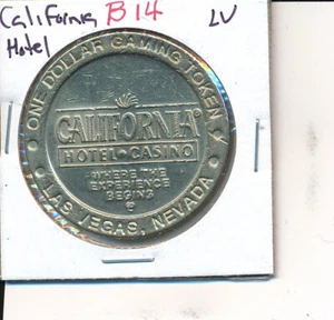 1 $ CASINO TOKEN MASON 1996 CALIFORNIA HOTEL LAS VEGAS NV ANGEBOT: B-14 - Bild 1 von 2