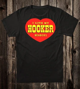 Hot Rod Tee T Shirt Drag Race Hooker Headers Heart Speed Shop Racing Nostalgia - Picture 1 of 11