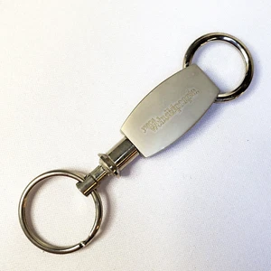 YMCA We Build People Twist-Lock Key Separator Silver Tone Keychain - Picture 1 of 3