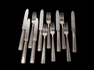 ANNI 50 ARTHUR KRUPP MILANO SET 12 POSATE ALPACCA ARGENTATE DESIGN GIO' PONTI - Imagen 1 de 11