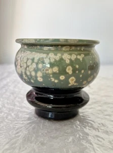Brand New Hand made Clay Enamel Glazed Succulent Pot/planter With Drainage #318 - Picture 1 of 10