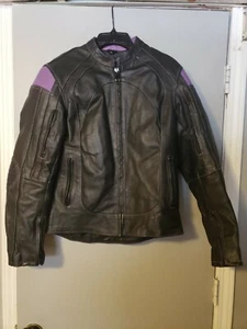 Xelement Leather Motorcycle Jacket Women Size Small Mesh Lined Insert, Black - Picture 1 of 12