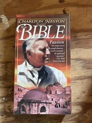 Charlton Heston Presents The Bible- Passion (VHS 1993)  New - Image 1 of 4