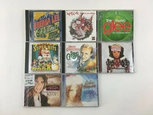 Christmas Lot of 8 CDs Crosby, Glee, Groban, Celtic, Brenda Lee, Kenny & Dolly - Picture 1 of 9