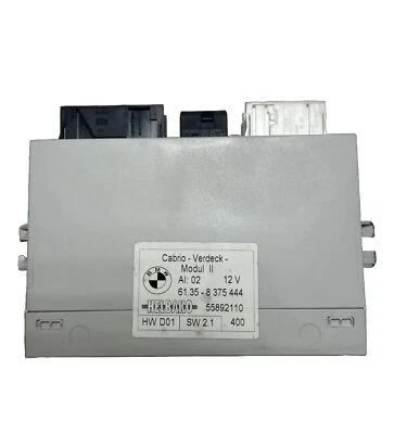 BMW 325CI/330CI/M3 2001-2006 convertible módulo de techo OEM 8375444 Foto 1 de 3