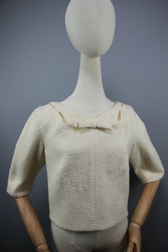 LOUIS VUITTON（LV） Giacca Louis Vuitton crema maniche corte taglia 3 4