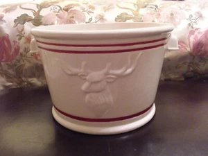 Threshold Red and White Stag/Reindeer Christmas Stoneware Beverage Tub - Unique - Picture 1 of 13