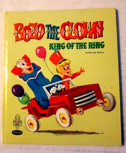 1960 1st ed "Bozo the Clown King of the Ring" Tell-A-Tale Books Whitman Pub. - Imagen 1 de 3