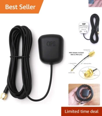 Waterproof Active GPS Antenna with Magnetic Base and 28dB Gain - SMA Connector - Image 1 of 4