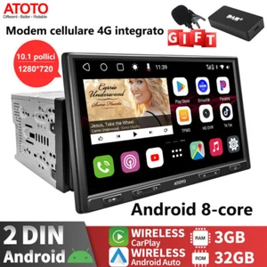 ATOTO S8 Pro 10.1" Mit DAB/DAB+ 2 DIN Android Autoradio CarPlay & Android Auto - Bild 1 von 12