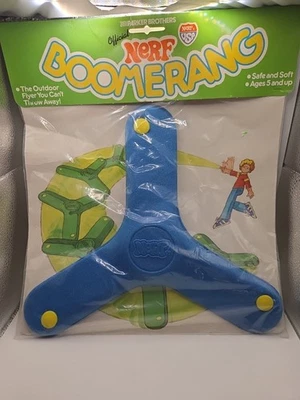 Оригинальный запечатанный синий Nerf Boomerang 1980-х - Изображение 1 из 4