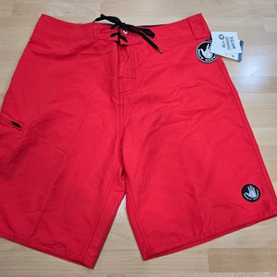 Body Glove All Things 水红色泳裤板短裤男式 34 码全新带标签 — 第 1/4 张图片