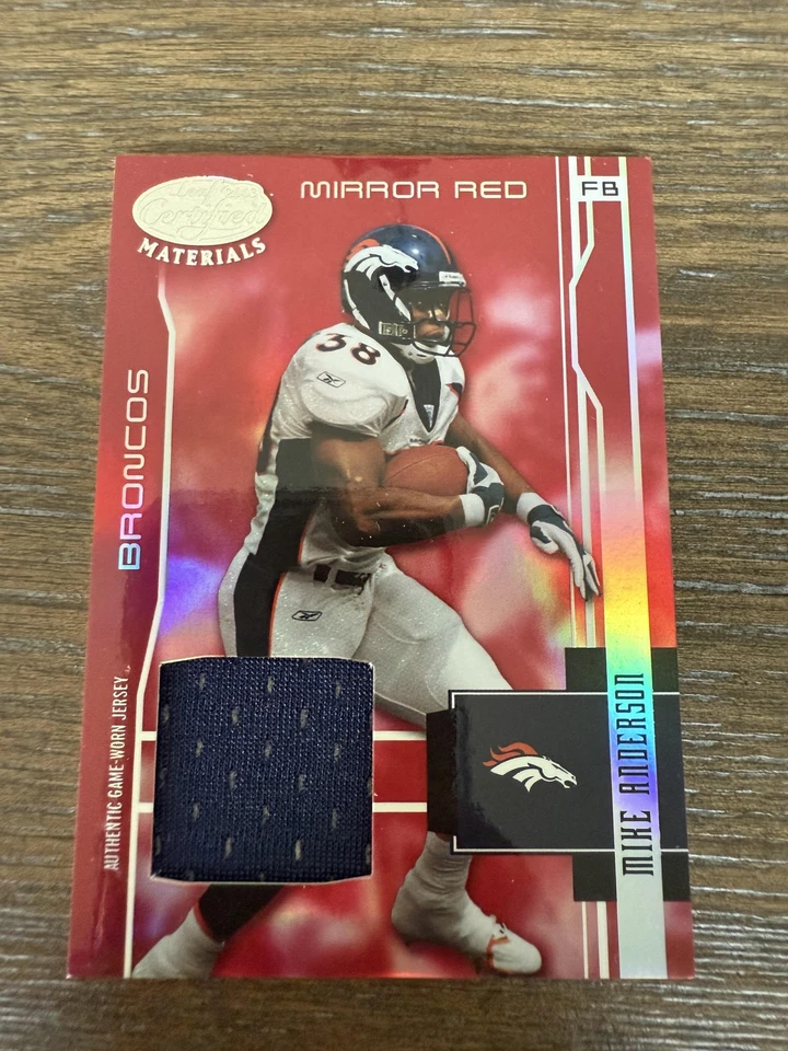 2003 Leaf Certified Materials #39 Mike Anderson Mirror Red #/150 - Image 1 of 2
