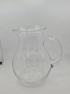 Mikasa Cheers rund - 3,25 Quart Krug klar mit geätzten weißen Tupfen - Bild 1 von 7