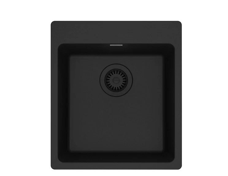 Franke MAG61015-MBK Maris 17-5/16" Undermnt 1 Lavabo Granito Kit. Fregadero negro *NUEVO Foto 1 de 4