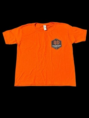 Houston Dynamo FC Bolsillo Logo Fútbol Fútbol Camiseta Talla Juvenil Pequeña Naranja Foto 1 de 4
