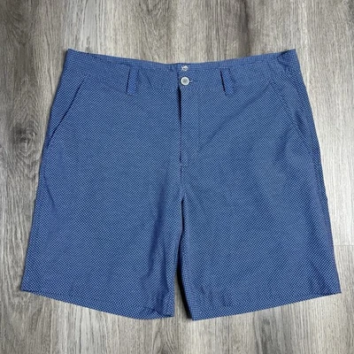 Шорты для гольфа спортивные Southern Tide T3 Gulf 9 дюймов синие в горошек мужские размер 38 - Изображение 1 из 4