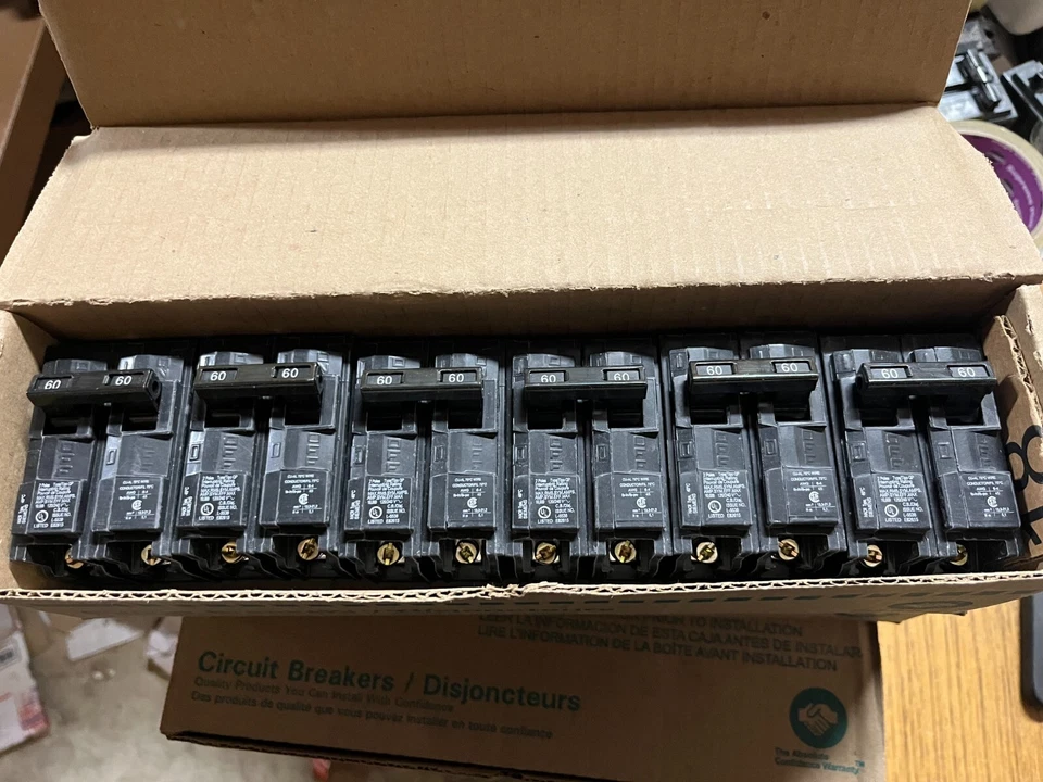 4 x Siemens Q260U 60 Amp disjuntor tipo pólo duplo QP NOVO - Imagem 1 de 1