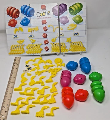 Cootie Game 1997 Milton Bradley 42 Replacement Parts Pieces Vintage Original - Image 1 of 4