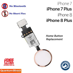 iPhone 7/7 Plus SE2 Complete Home Button Replacement NO Bluetooth ROSE GOLD - Picture 1 of 2