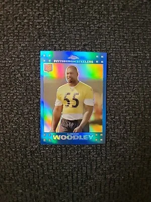 2007 Topps Chrome Football LaMarr Woodley Rookie #TC236 Blue Refractor SD0357 - Image 1 of 2
