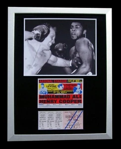 MUHAMMAD ALI+CASSIUS CLAY+Henry Cooper 1966+LTD+FRAMED+EXPRESS GLOBAL SHIPPING!! - Picture 1 of 6
