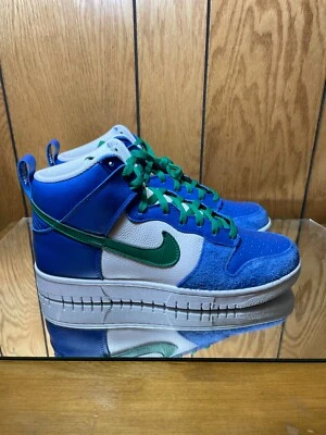 Nike iD By You Dunk High Azul Real Blanco Verde DV2273-900 Para hombres Talla 10.5 Foto 1 de 4