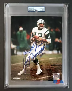 Joe Namath, New York Jets - signed, slabbed 8x10 photo - PSA/DNA - Picture 1 of 2