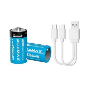 2x CR123 Batteries CR123A 123 3V Li-Ion Rechargeable battery Camera with Charger - Picture 1 of 7