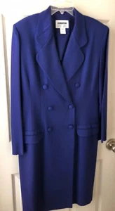 Lois Snyder Dani Max Blue Purple Coat Lightweight Size 12 - Picture 1 of 4