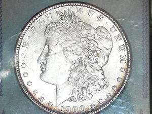 1900 P UNC MORGAN SILVER DOLLAR - Picture 1 of 2