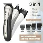 Professional Men's Hair Clippers Trimmers Cutting Machine Cordless Beard Shaver
